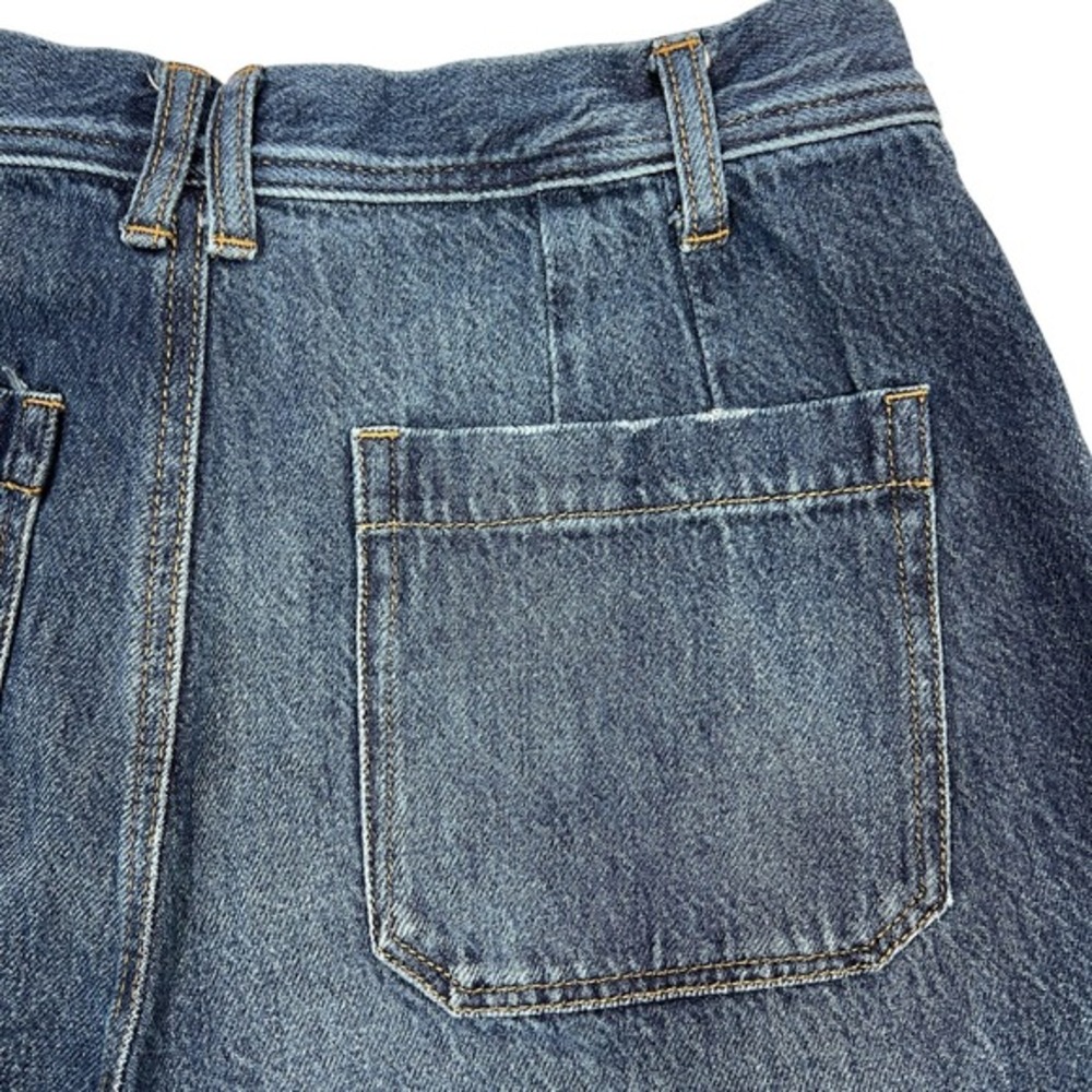 Sincerely Jules High-Rise Flare Wide Leg Crop Jeans 30" Medium Wash Raw Hem - Picture 6 of 11